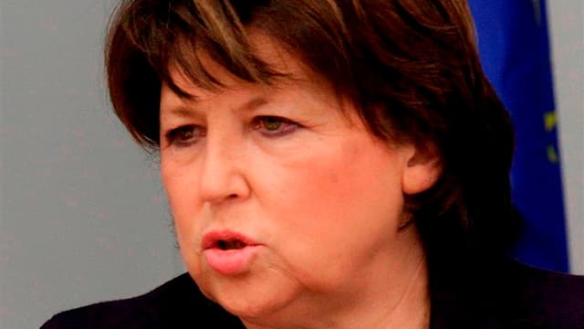 Les Français verraient bien Martine Aubry à Bercy dans l'hypothèse où un seul ministre serait en charge de l'Economie, des Finances et de l'Industrie à la faveur d'un remaniement, selon un sondage Ifop pour le Journal du Dimanche. /Photo d'archives/REUTER