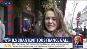 Dans les rues, les Français reprennent les tubes de France Gall