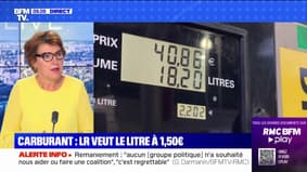 Carburant: Annie Genevard, présidente par intérim des LR, propose d'abaisser le prix du litre à 1,50 euros