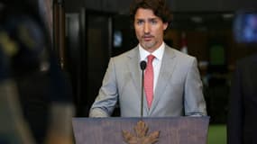 Le Premier ministre canadien Justin Trudeau, photographié le 18 août 2020 à Ottawa, a estimé vendredi que la liberté d'expression n'était "pas sans limites"