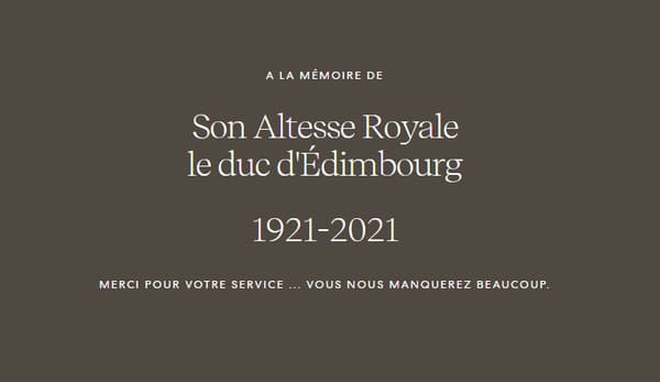 Encart publié sur le site de la fondation du prince Harry et de son épouse Meghan Encart publié sur le site de la fondation du prince Harry et de son épouse Meghan
