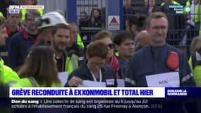 Seine-Maritime: grève reconduite à ExxonMobil et Total