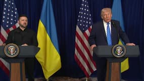 Donald Trump et Volodymyr Zelensky, le 28 décembre 2025 à Mar-a-Lago