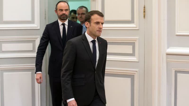 Emmanuel Macron et Edouard Philippe le 23 mars 2018.