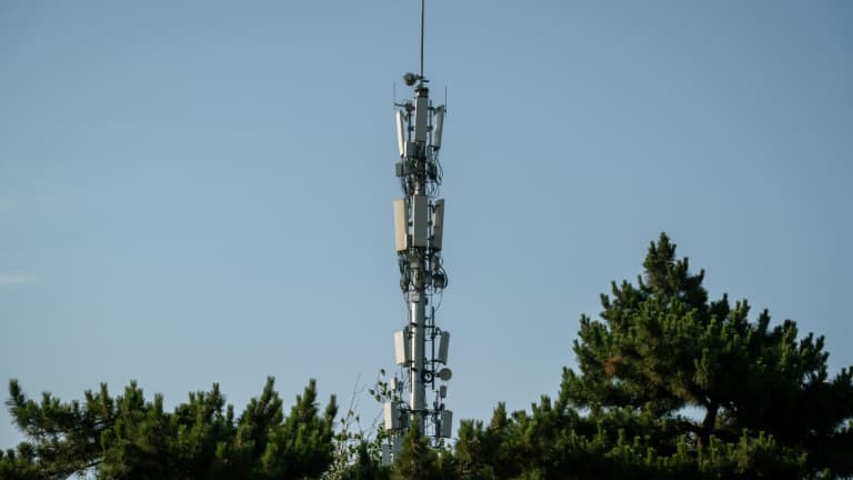 Une antenne utilisée pour le réseau 5G, à Pékin le 19 mai 2020