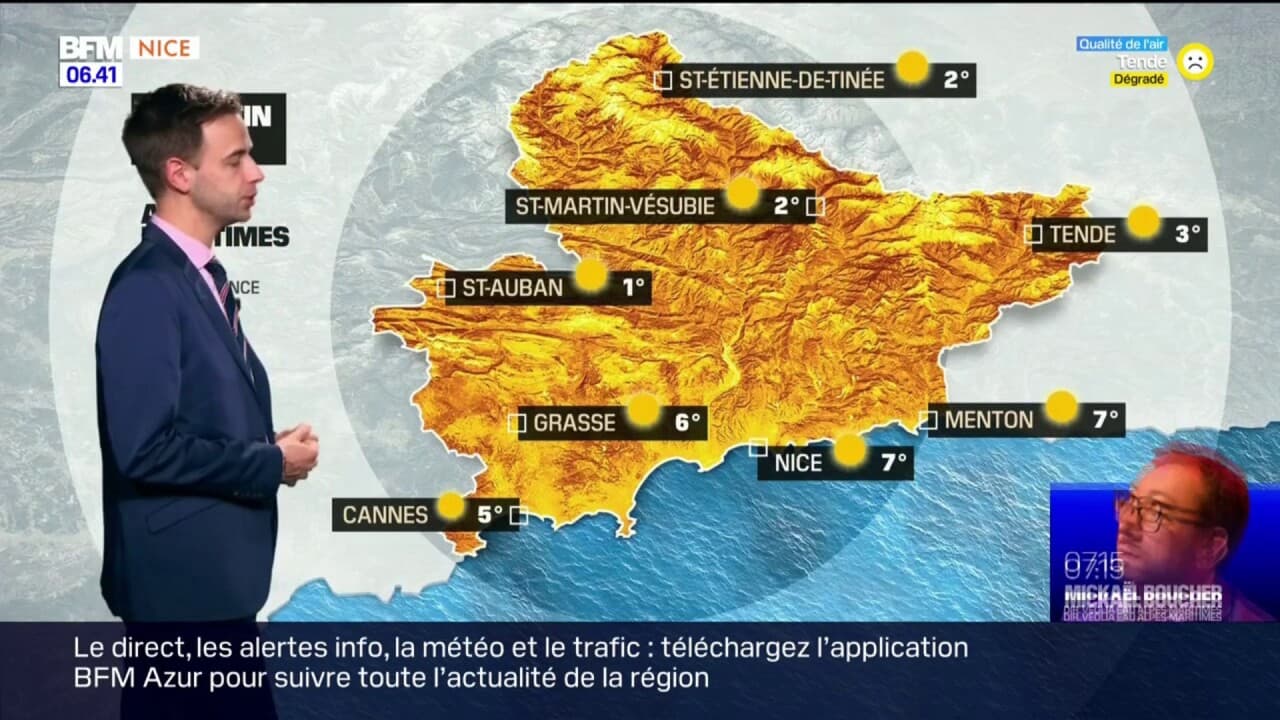 Météo Côte d’Azur encore une belle journée ensoleillée, 15°C attendus