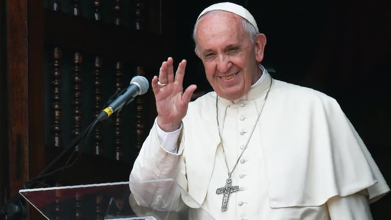 Le pape François lors de son voyage au Pérou en 2018