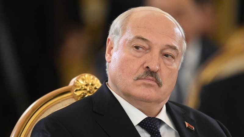 Le président biélorusse Alexandre Loukachenko à Moscou, le 25 mai 2023