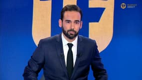 Thibaut Le Rol, présentateur de Téléfoot, le 23 décembre 2020