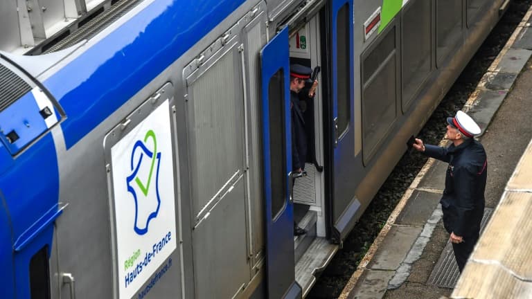 Un TER à la gare d'Hazebrouck, dans le Nord, le 20 février 2018 (image d'illustration). 