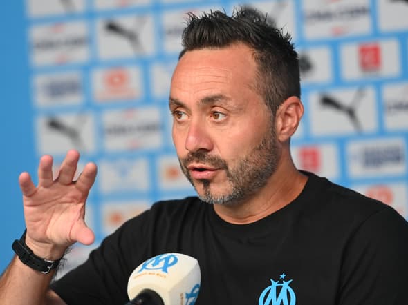 Roberto De Zerbi en conférence de presse avant OM-Lorient, le 11 septembre 2025.