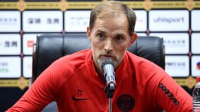 Thomas Tuchel face à la presse avant Brest-PSG