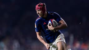 Louis Bielle-Biarrey lors de Angleterre-France au tournoi des 6 nations, le 8 février 2025.