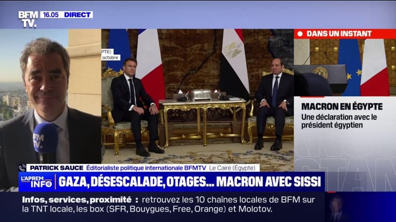 Israël/ Gaza: l'entretien entre Emmanuel Macron et le président égyptien, Abdel Fattah al-Sissi, s'est terminé