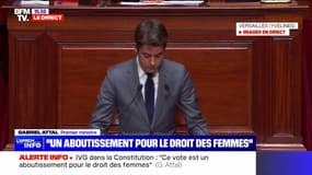 Gabriel Attal: "En garantissant la liberté de recourir à l'IVG dans notre Constitution, nous donnons une deuxième victoire à Simone Veil"