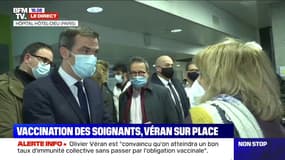 Olivier Véran sur les vaccins anti-Covid: "Nous sommes en train de gérer les stocks en bons pères de famille, à mesure qu'ils arrivent"