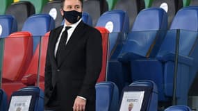 Le président de l'AS Rome, l'Américain Dan Friedkin, avant le match de Serie A face à Benevento, à Rome, le 18 octobre 2020