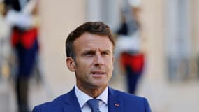 Emmanuel Macron à l'Elysée le 29 août 2022