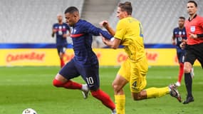 Kylian Mbappé face à l'Ukraine en octobre 2020