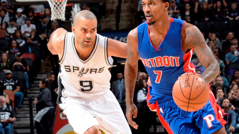 Brandon Jennings (Pistons) face à Tony Parker (Spurs)