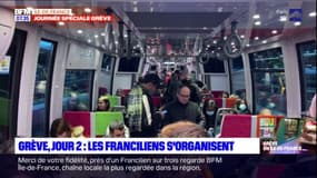 Grève contre la réforme des retraites: au deuxième jour, les Franciliens s'adaptent