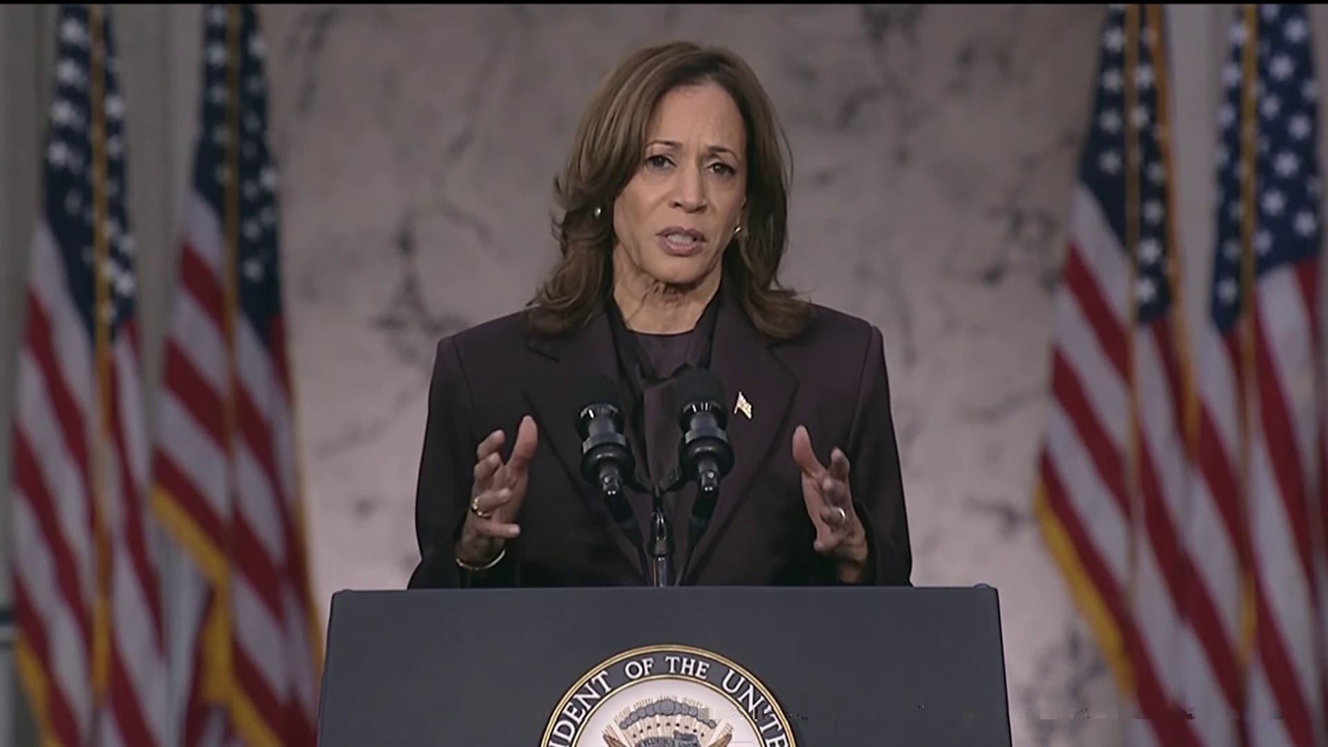 Élection Américaine 2024 Kamala Harris Promet Daider Donald Trump