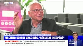 Pr Alain Fischer sur les 50 millions de primo-vaccinés: "C'est un résultat que je qualifie d'inespéré"