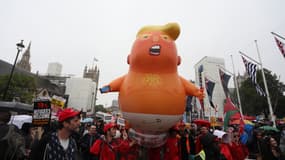 Le ballon "bébé Trump" en juin 2019 à Londres. 