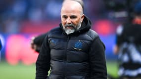 Jorge Sampaoli avec l'OM pendant la saison 2021-2022