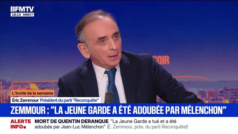 "Cordon sanitaire" contre LFI pour les élections municipales: Éric Zemmour (Reconquête) explique "qu'il est contre" cette idée