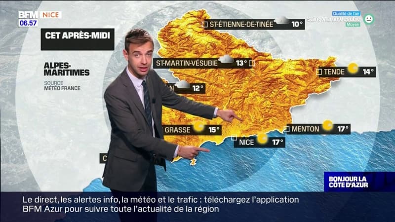 Météo Côte d’Azur: de belles éclaircies attendues ce lundi malgré des nuages en cours de journée, jusqu'à 17°C à Menton