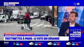 Paris: Erwann Le Page, directeur des affaires publiques chez Tier Mobility, dénonce l'organisation de la consultation pour le futur des trottinettes en free-floating