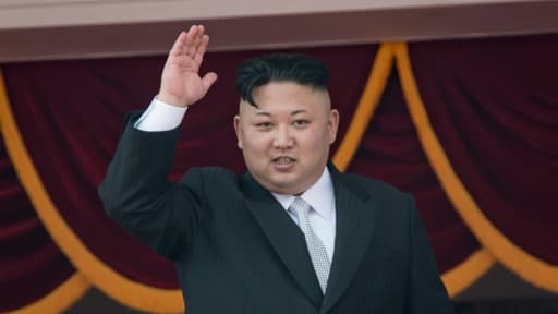 Le dirigeant nord-coréen Kim Jong-Un, le 15 avril 2017 à Pyongyang