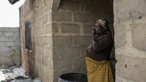 Une habitante du village Bakin Kogi, au Nigeria, le 24 février 2017 Une habitante du village Bakin Kogi, au Nigeria, le 24 février 2017