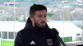 Rugby: l'aillier de Nice Pacome Gougeon s'exprime avant le match contre le RC Massy Essonne
