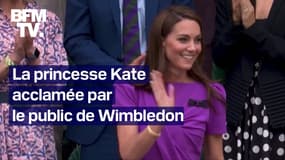 Rare apparition de Kate Middleton, acclamée à Wimbledon