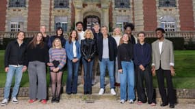 Brigitte Macron et les élèves de la nouvelle saison de la "Star Academy" le 5 novembre 2024