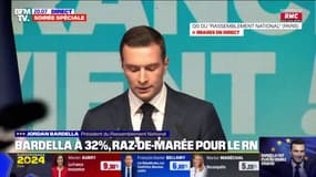 Jordan Bardella (RN) en tête des votes aux élections européennes: "Le président de la République ne peut rester sourd au message envoyé ce soir par les Français"