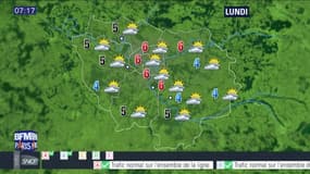 Météo Paris Ile-de-France du dimanche 18 décembre 2016: Ciel chargé avec quelques brouillards en banlieue