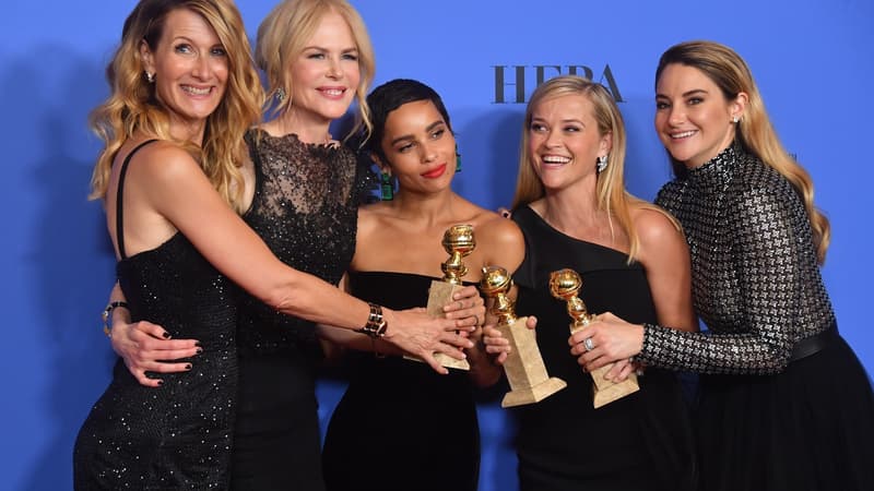 Les actrices de la série Big Little Lies lors de la 75e cérémonie des Golden Globes