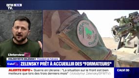 Guerre en Ukraine: "Tant que l'Ukraine tient, l'armée française peut rester sur le territoire français" assure Volodymyr Zelensky, président de l'Ukraine