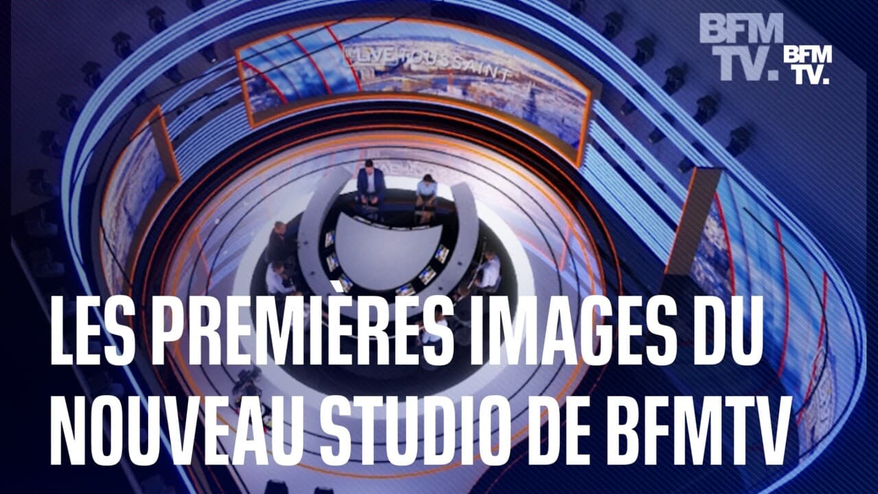 D couvrez Les Premi res Images Du Nouveau Studio De BFMTV D couvrez Les Premi res Images Du Nouveau Studio De BFMTV