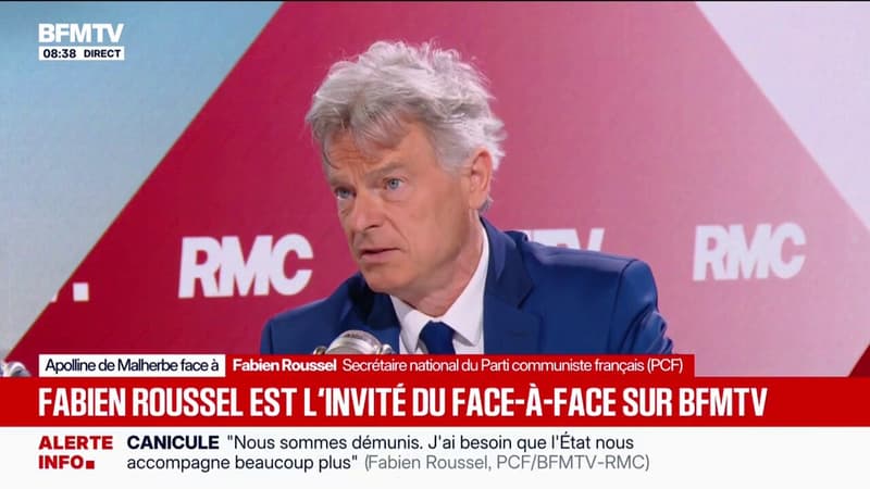 Présidentielle 2027: "Nous ne voulons pas à avoir à choisir entre Jean-Luc Mélenchon et Raphaël Glucksmann", déclare Fabien Roussel