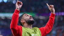 Sofiane Boufal lors de Maroc-Espagne, à Al-Rayyan le 6 décembre 2022