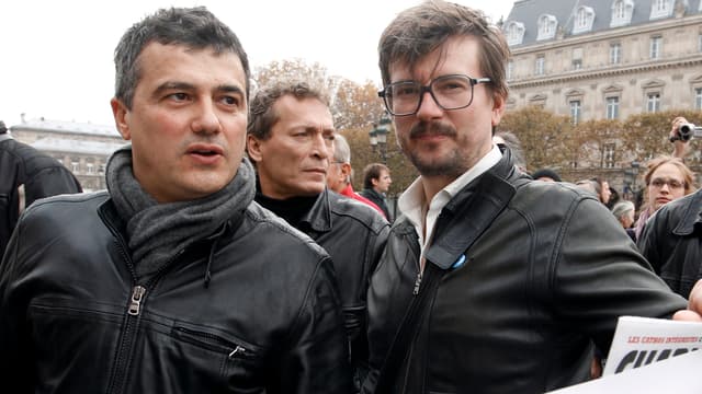 Patrick Pelloux, à gauche aux côtés de Luz, est arrivé sur les lieux de l'attentat peu après le départ des tireurs (photo d'illustration).