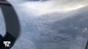 Depuis leur avion, des scientifiques ont filmé l’œil de l’ouragan Lane 
