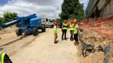 Les travaux du viaduc de Gennevilliers