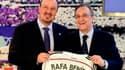 Rafael Benitez (à gauche) et Florentino Perez