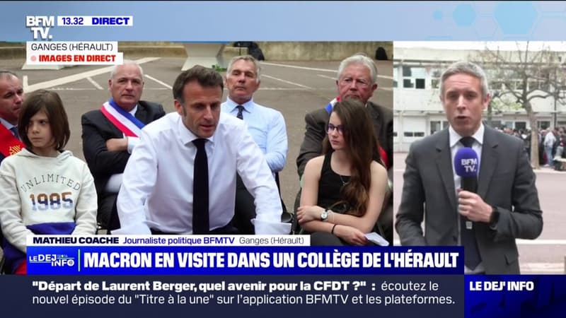 Emmanuel Macron dans l'Hérault: la saisie des casseroles des manifestants est une erreur de la part des gendarmes selon l'Élysée
