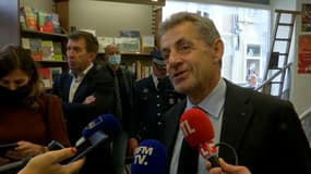 Nicolas Sarkozy à Châteauroux. 